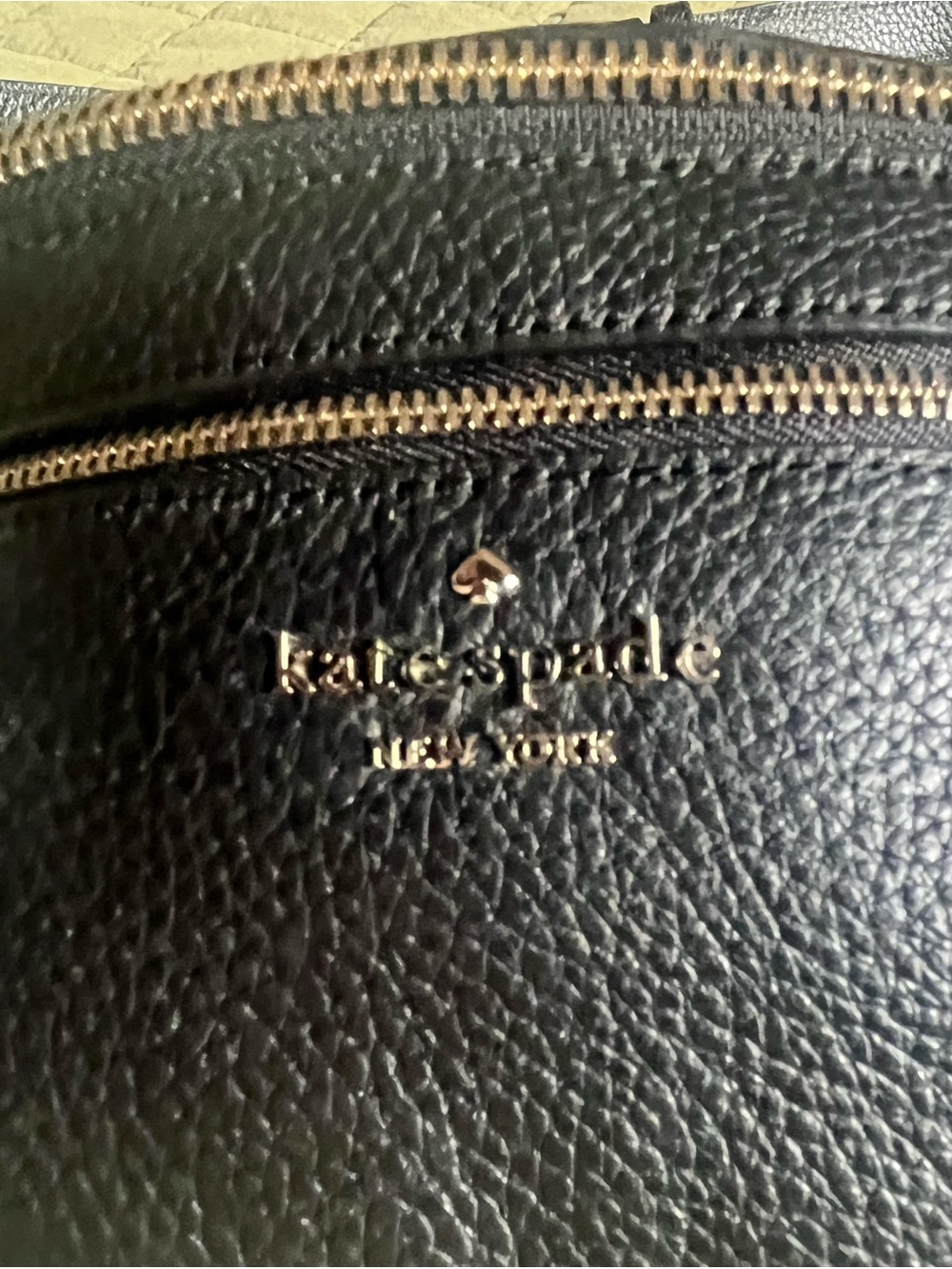 kate spade Black Pebbled Leather Fanny belt Crossbody bag - Picture 2 of 5